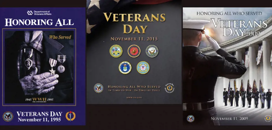 Compilation of some the posters made in honor of Veterans on the occasion of Veterans Day