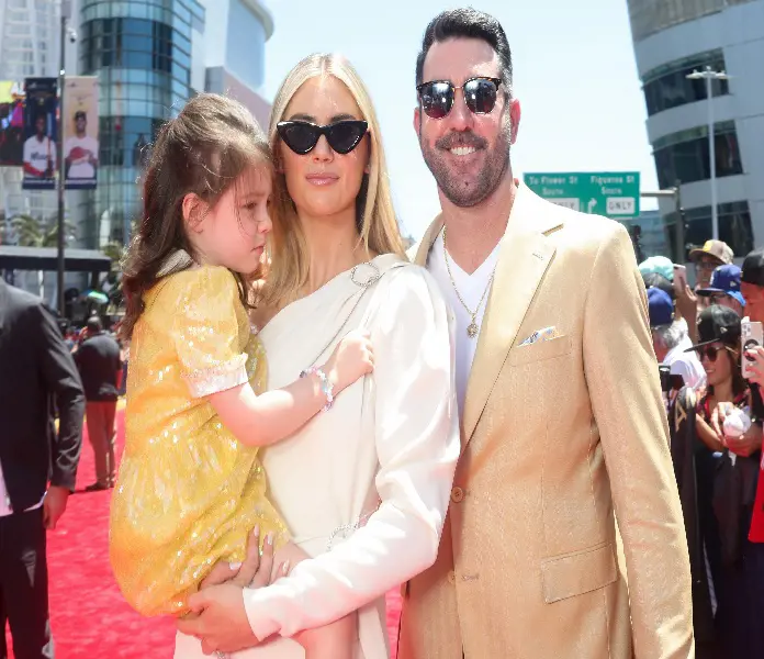 Kate Upton, Justin Verlander and Daughter Genevieve Take On MLB All-Star Red Carpet Show