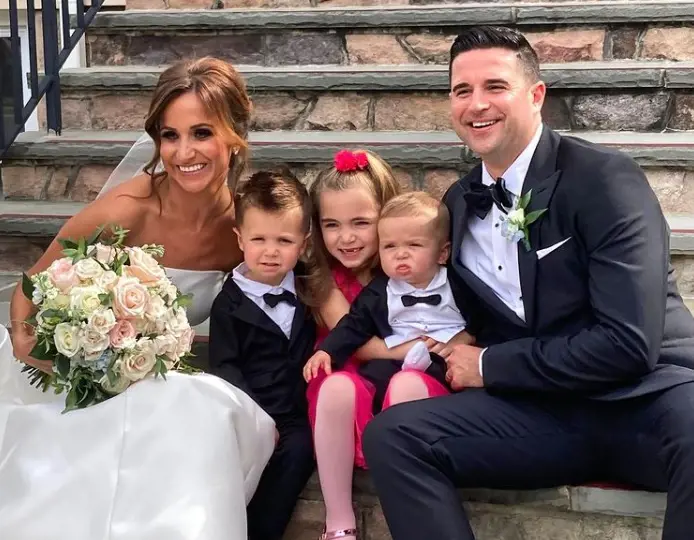 Diana Russini with her husband Kevin Goldschmidt and her niece and nephews.