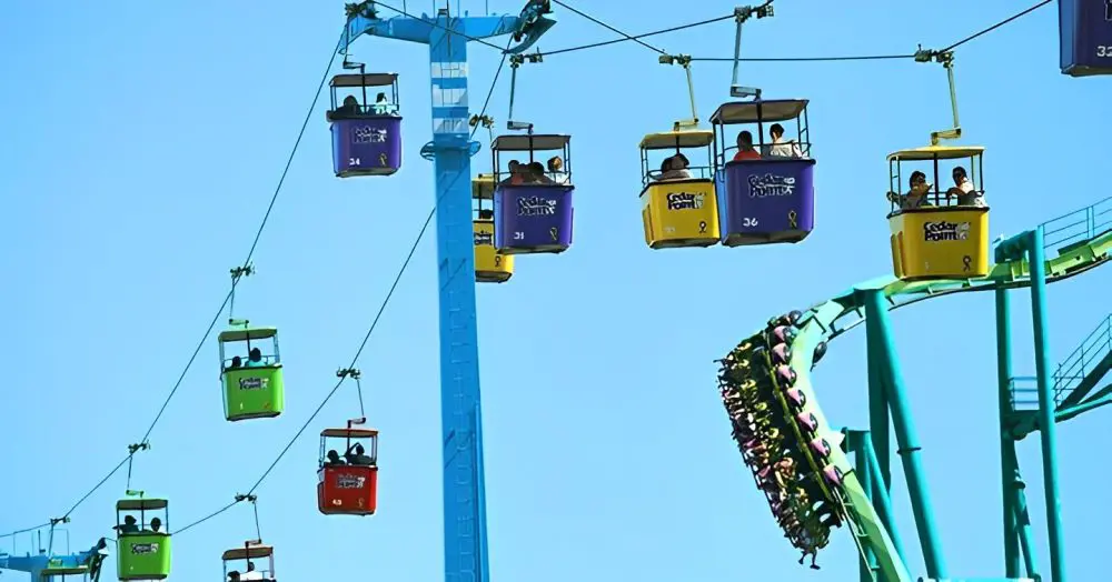 Family-friendy Sky Ride at Cedar Point