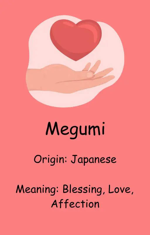 The name and origin of Megumi