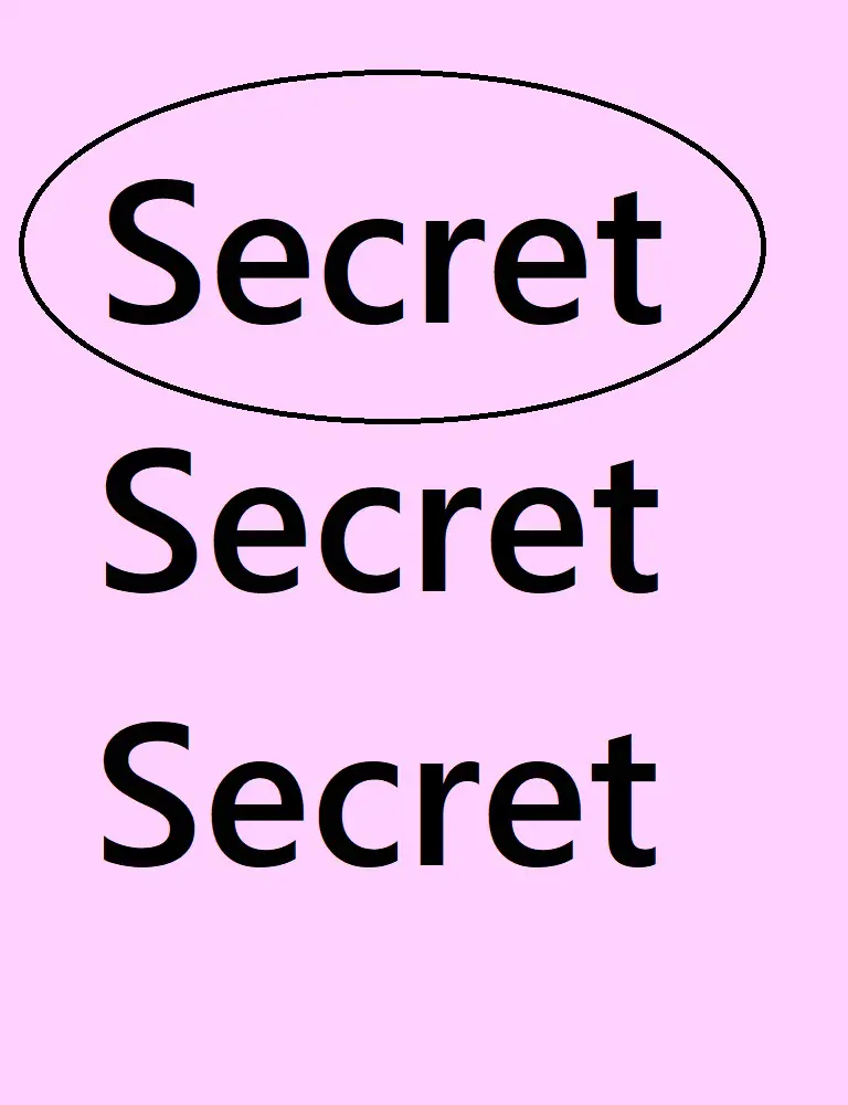 What could the image possibly mean by stacking three secrets together?