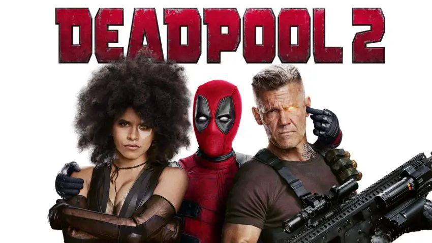 Deadpool 2 cast [L-R] Zazie Beetz, Ryan Reynolds, and Josh Brolin