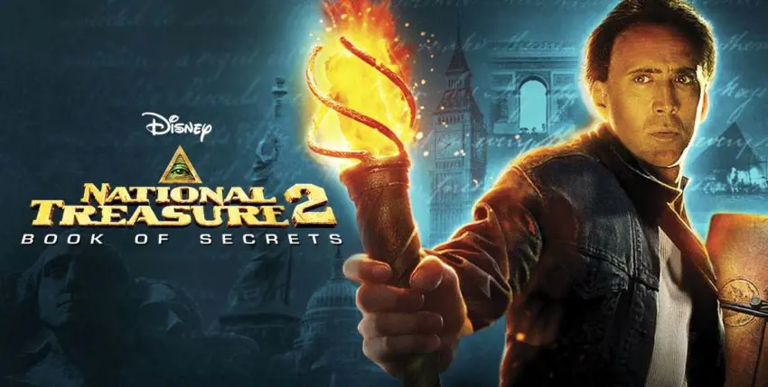 Nicolas Cage played historian Ben Gates in the 2007 movie, National Treasure: Book of Secrets