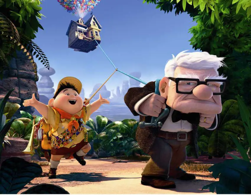 Jordan Nagai and Ed Asner voiced the role of Russell and Carl in the 2009 movie, Up