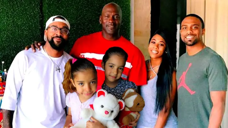 The Jordan family Patriarch Michael Jordan with his five kids from his two marriages