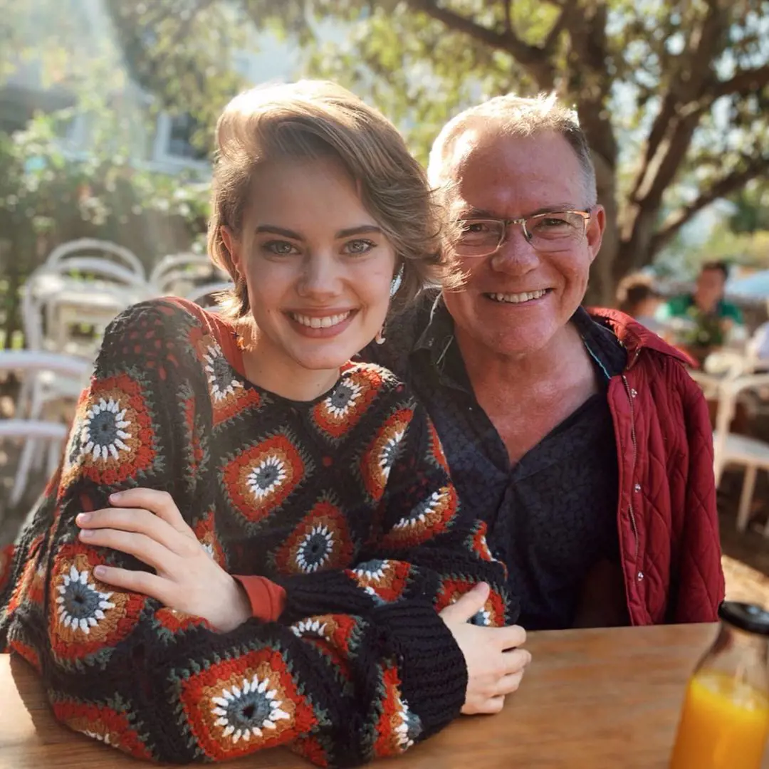 Elizabeth with her father on September 1 2019