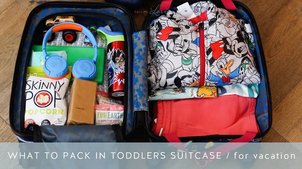 The packed suitcase of Toddlers