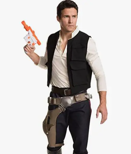 Model dresses up as Han Solo from the Star Wars franchise