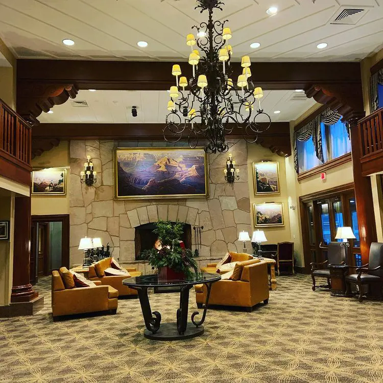 The interior design of The Grand Canyon Railway Hotel