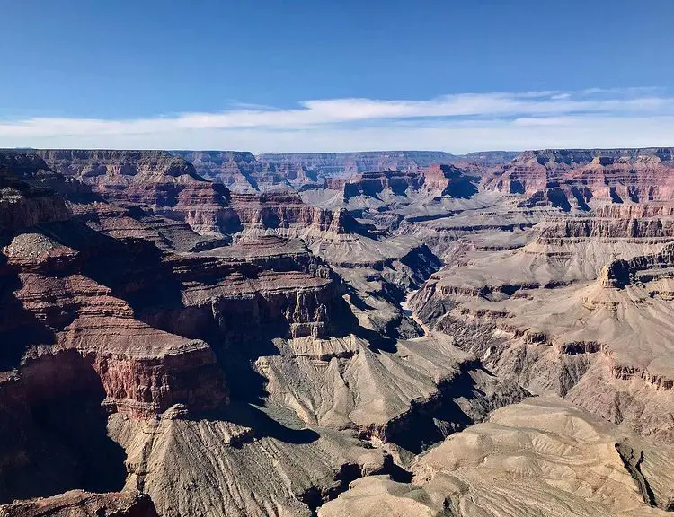 The beautiful view of Pima Point, South Rim Grand Canyon National Park