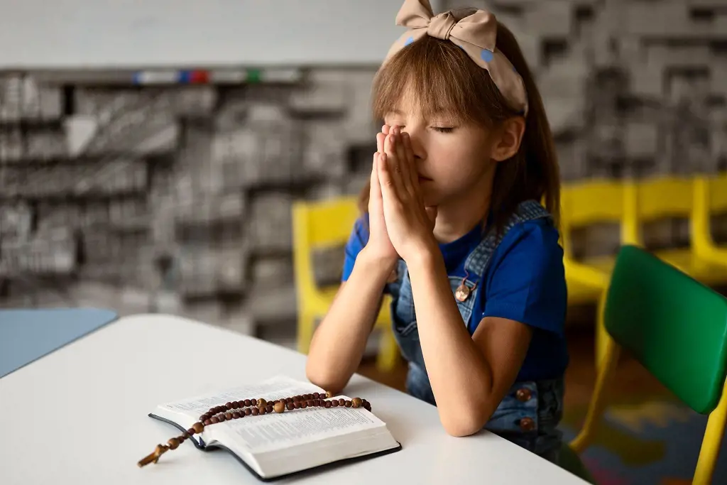 Teaching prayers to kids is important as it increases empathy and builds relationships.