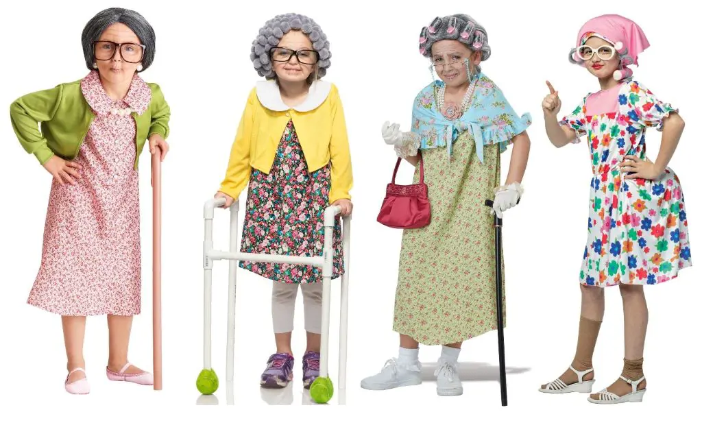 Kids dress up as 100-year-olds for the 100th day of school
