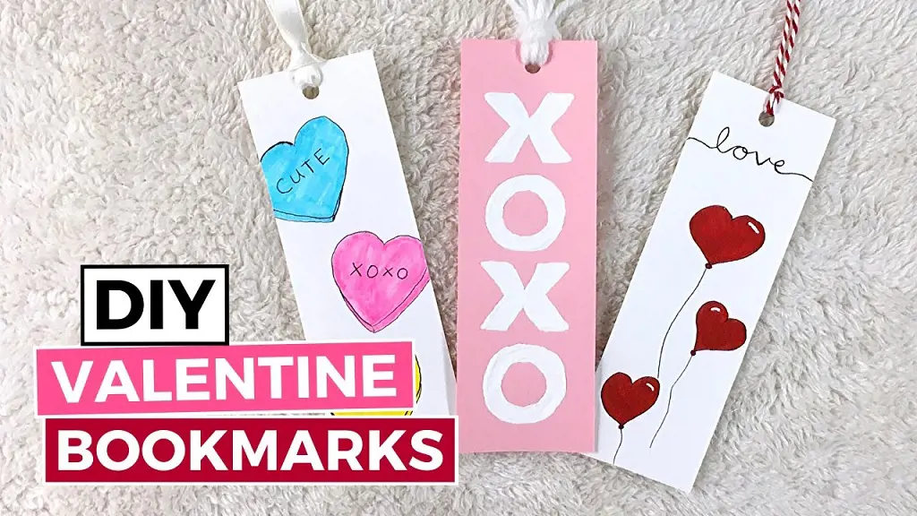 DIY Bookmarks for this Valentines to your book lover man