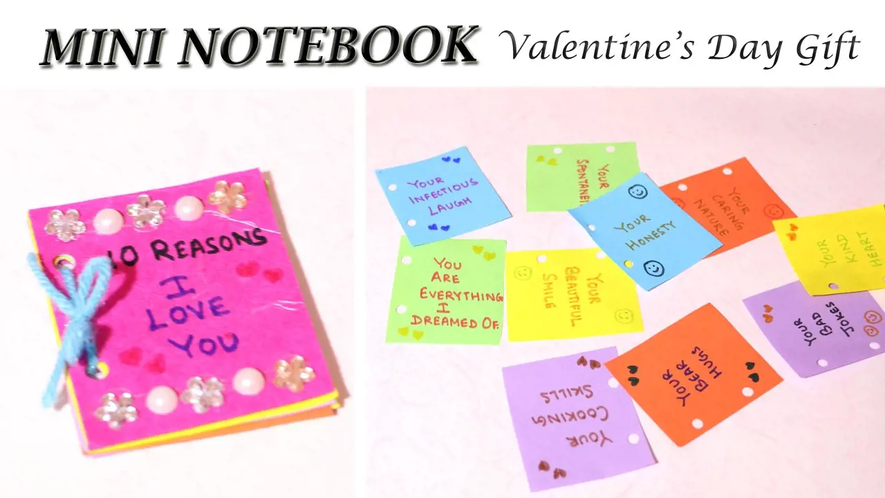 DIY Miniature Notebooks for Valentines Day