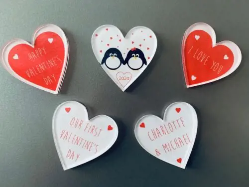 DIY Heart Magnets this Valentine