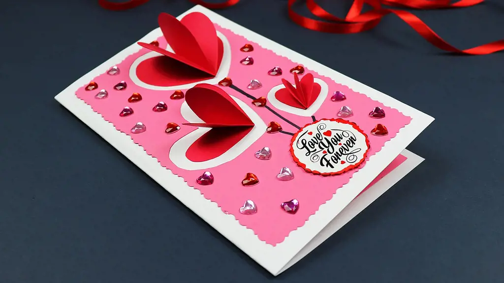 DIY Pop Up Hearts Valentine Day Card
