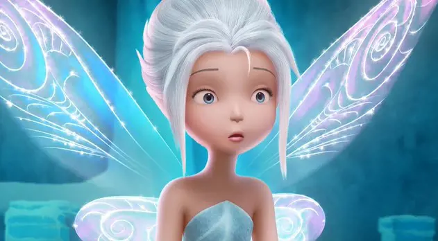 Periwinkle wings sparkle after she comes in close proximity to her twin sister Tinker Bell