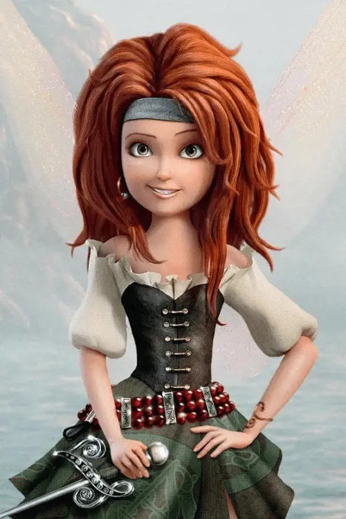 Zarina is her pirate look after getting exiled from Pixie Hollow
