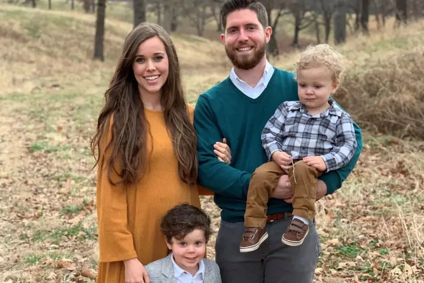 Jessa with her husband Ben and their two sons Spurgeon and Henry