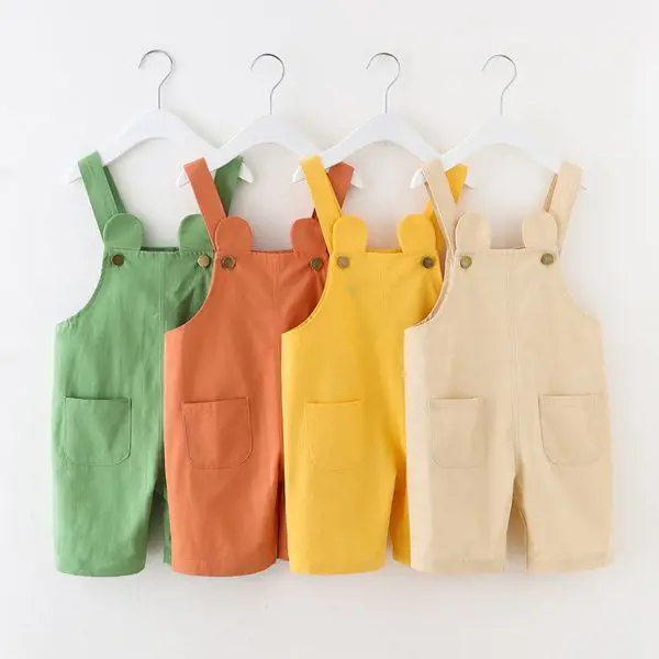 Different color of overalls for the little ones
