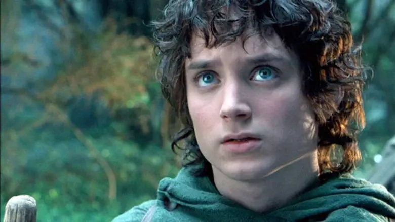 Actor Elijah Wood as Frodo Baggins in the LOTR trilogy