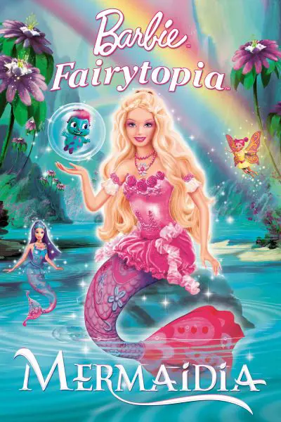 Barbie featured in the poster of Barbie: Mermaidia
