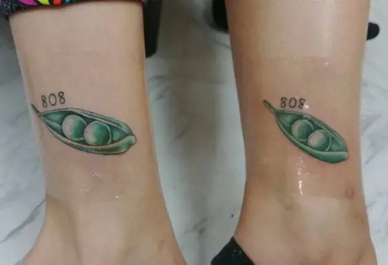 Peas in a Pod tattoo represents strong bond with your siblings. (Photo By: Trista Silveira)