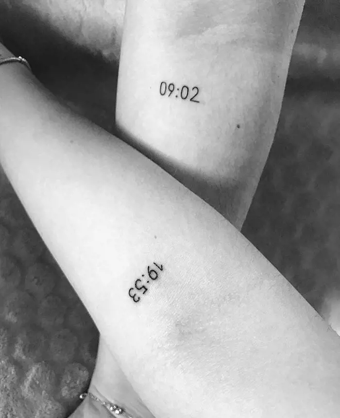 This idea is sure to get you a unique tattoo with your sibling. (Photo By: @gioianella)