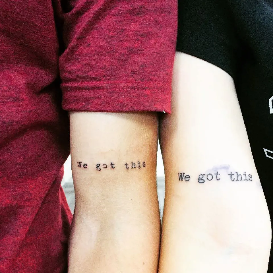 'We Got This' means you are showing support to each other. (Photo By: @aleahcw)