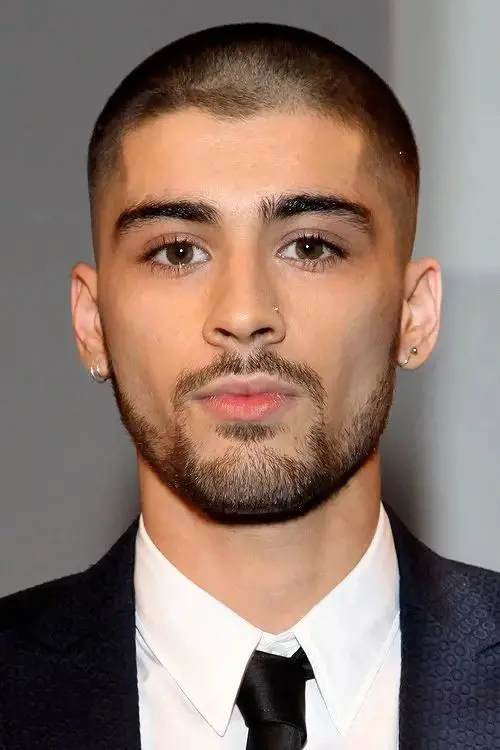 Zayn Malik in a Buzz Cut hairstyle as he attend The British Asian Award in 2015