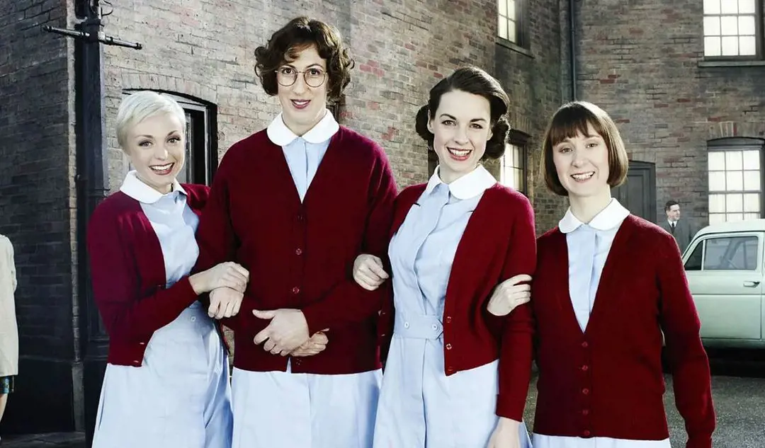 Four midwives from the popular television series Call The Midwives.