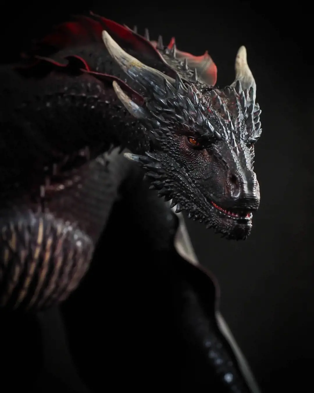Fan art depicting Drogon from Game of Thrones