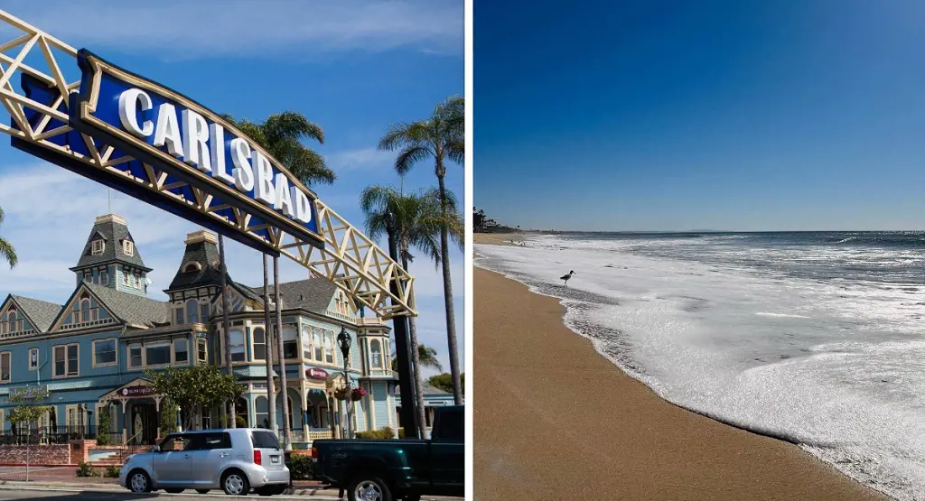 Carlsbad is a seaside resort city, occupying 7 picturesque miles alongside the Pacific Ocean.