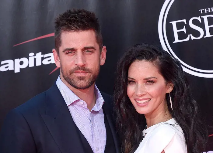 Aaron Rodgers and Olivia Munn attend 2016 EPSY Awards together on July 13, 2016