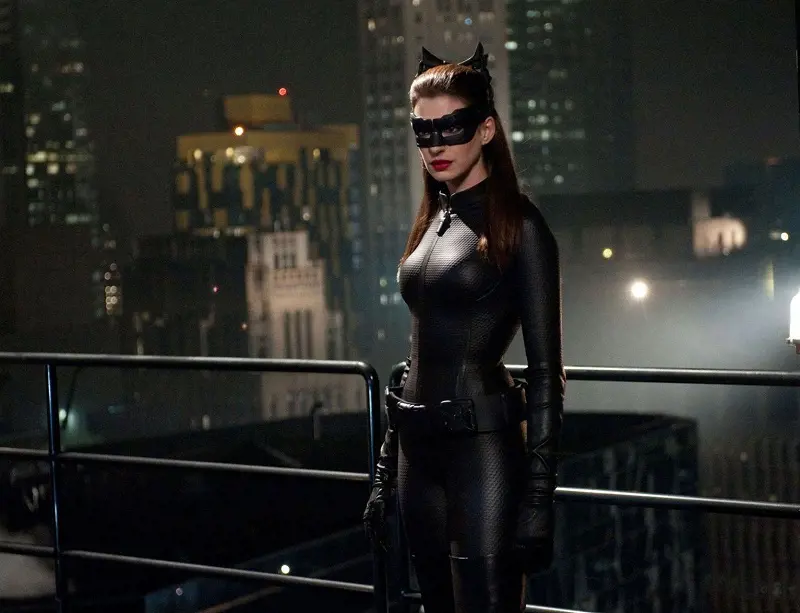 Anne Hathway portrays Catwoman in 2012 film The Dark Night Rises. 