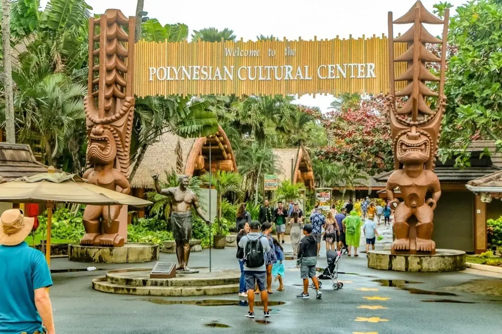 The entrance gate of Polynesian Cultural Center