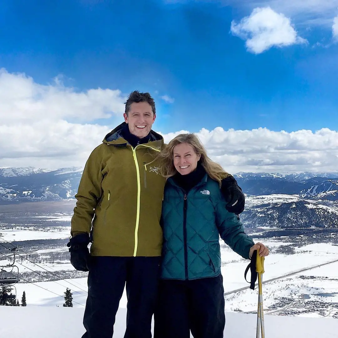 Nick and Mary take a quick snap while they go on skiing at Jackson Hole Mountain Resort in 2016