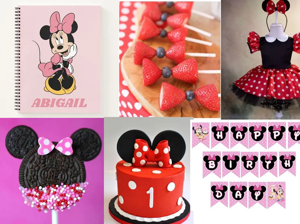 Minnie Mouse is a favorite cartoon among kids and items based on its characters are used for decorating theme parties.