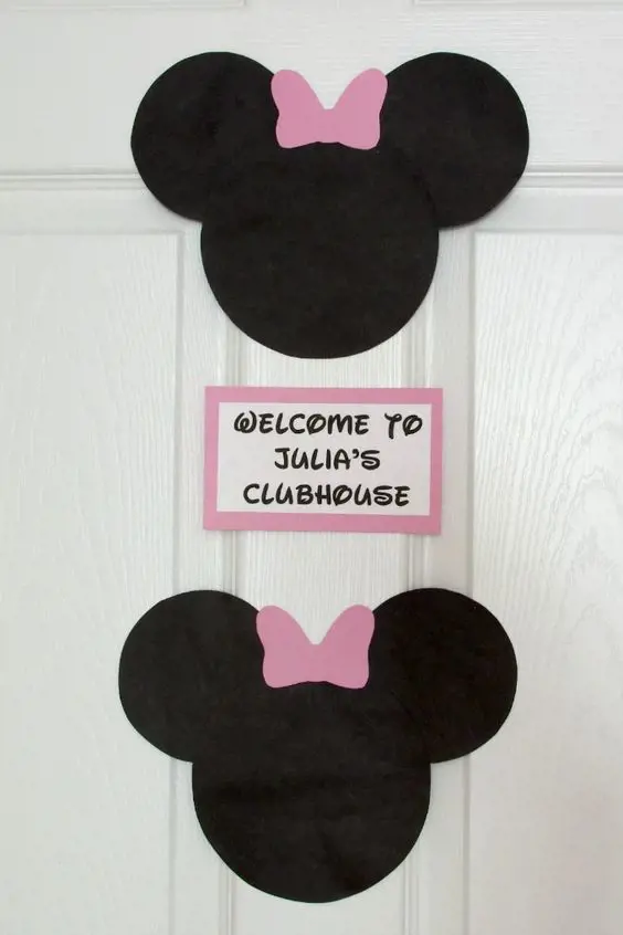 A DIY Welcome Sign made for a kids birthday party.